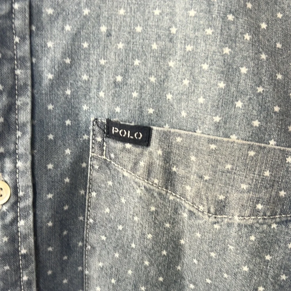 Ralph Lauren star chambray button up shirt